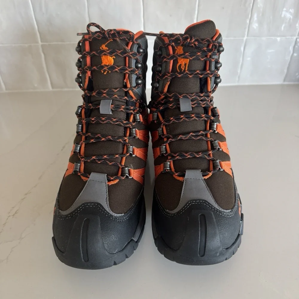 Polo Ralph Lauren Canterwood Hiking Boots Mens 10.5 Brown‎ Orange Gore-Tex NWOT